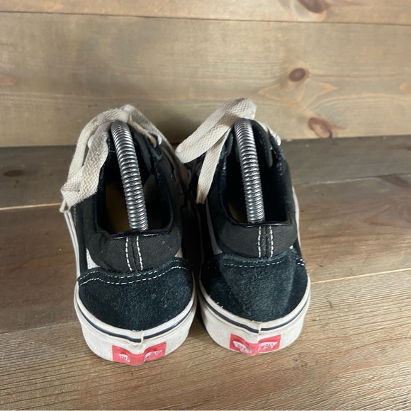 vans old skool womens size 7 shoes black athletic skate sneakers - Picture 4 of 8